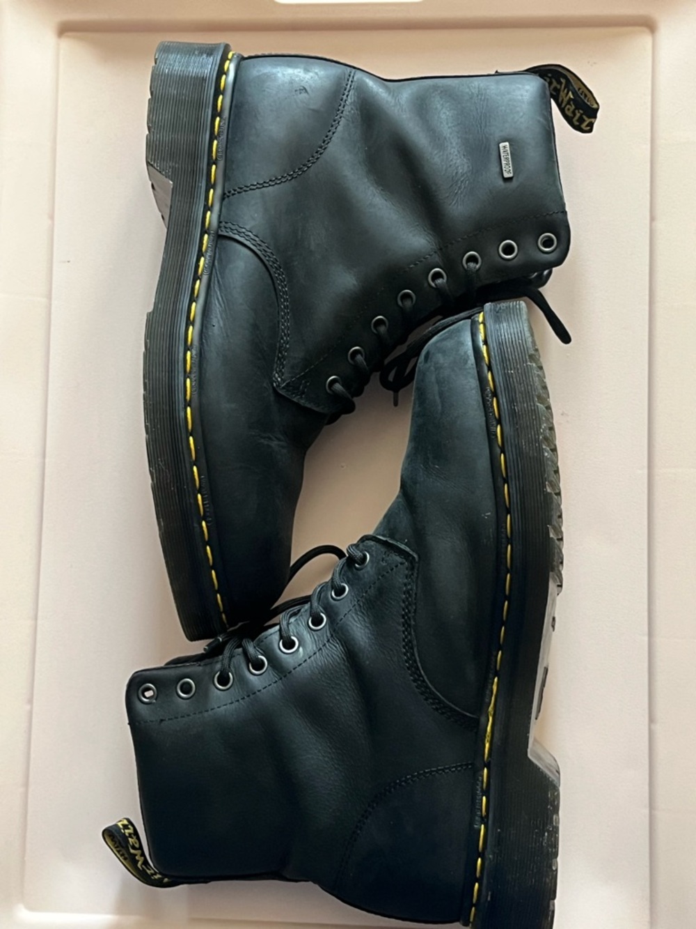 Dr Martens 1460 Men’s Leather Lace-Up Black Leather Boots Size 10M